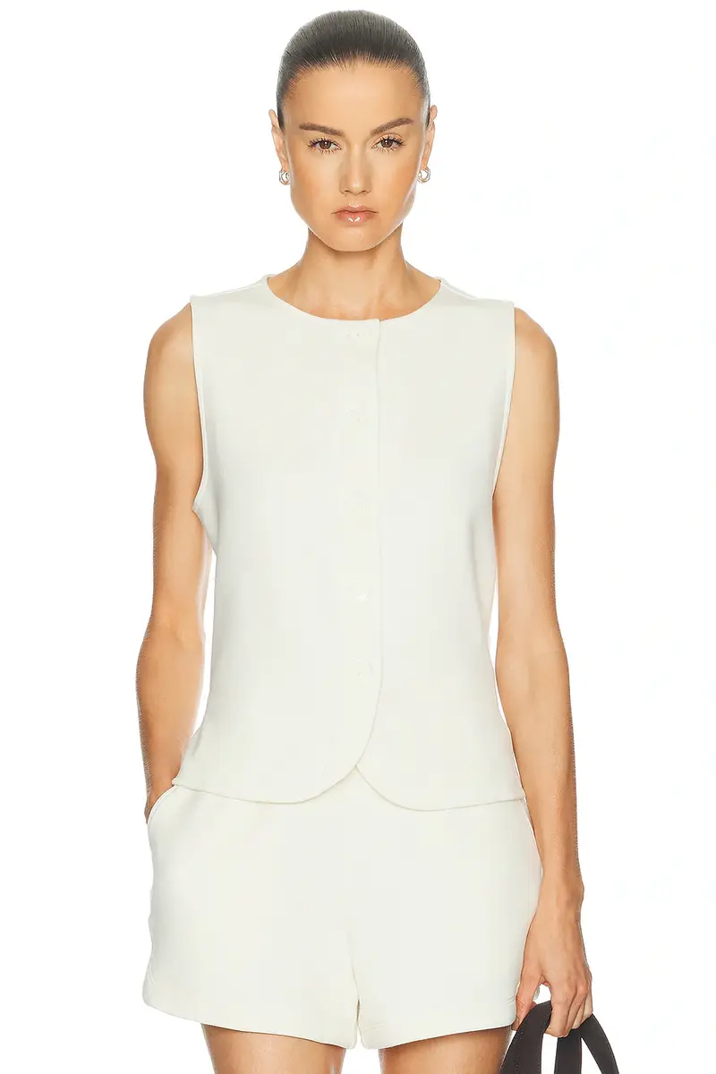 Varley Josie Button Through Tank Top | Image 1 Varley Josie Button Through Tank Top | Image 1