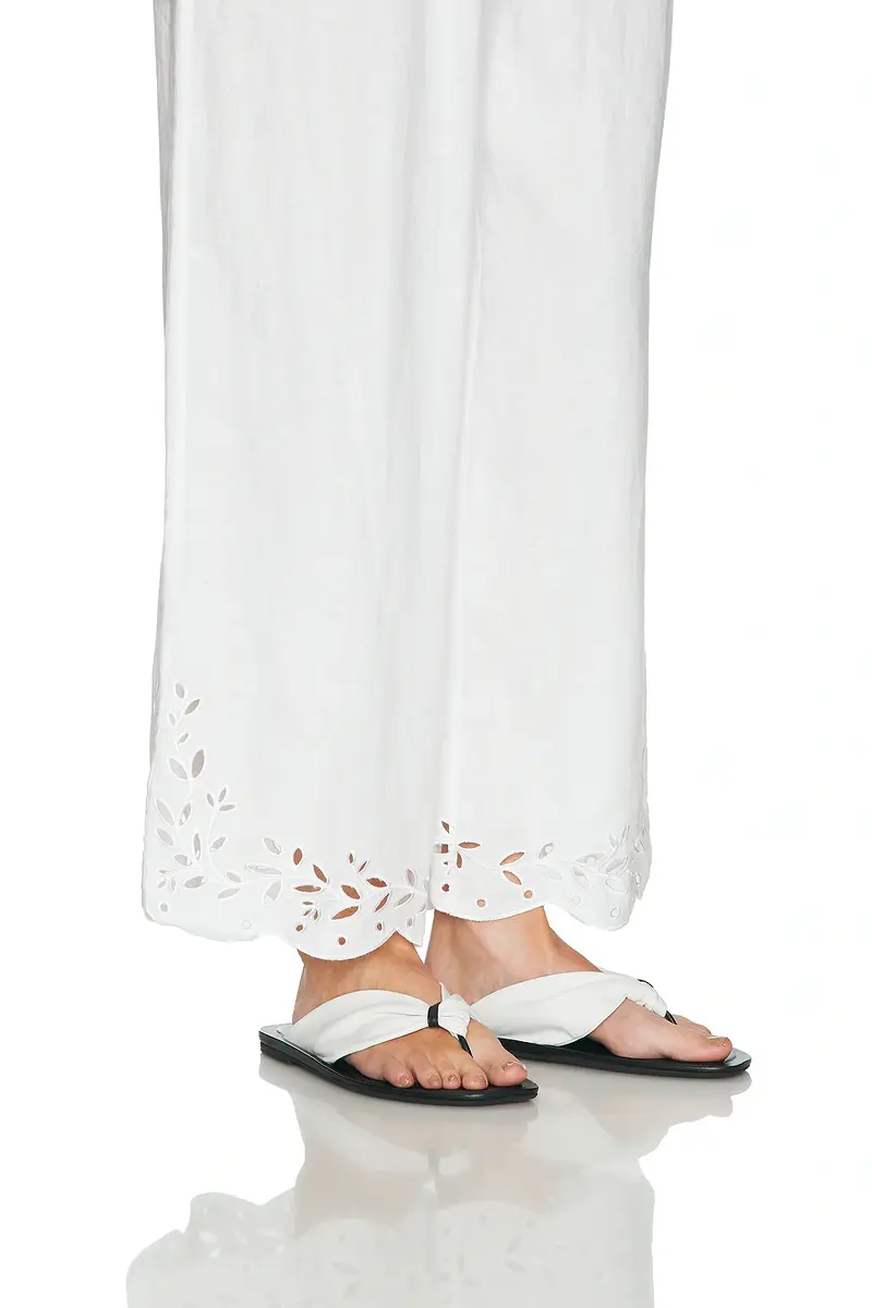 Lunya Linen Embroidered Eyelet Pant | Thumbnail 6