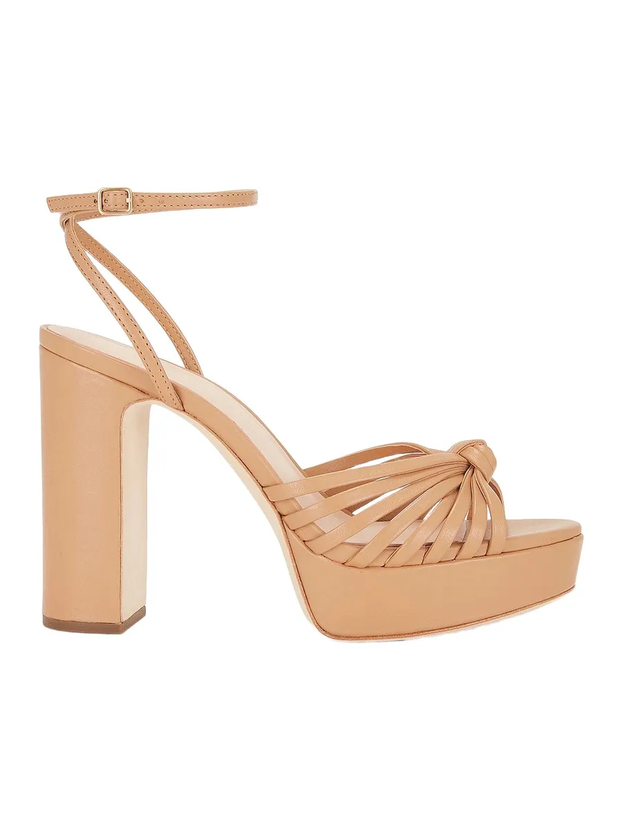 Rivka Leather Knot Platform Sandal