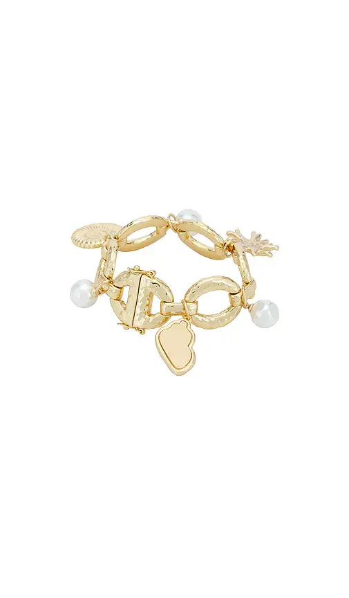 Self-Portrait Gold Coral Charm Bracelet | Thumbnail 3 Self-Portrait Gold Coral Charm Bracelet | Thumbnail 3