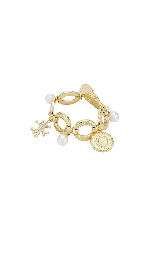 Self-Portrait Gold Coral Charm Bracelet | Image 1 Self-Portrait Gold Coral Charm Bracelet | Image 1