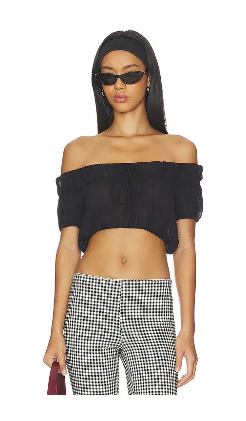 Frankies Bikinis Paulina Chiffon Blouse | Image 1 Frankies Bikinis Paulina Chiffon Blouse | Image 1