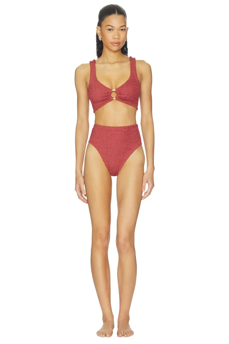 Nadine Bikini Set With Gold Hoop Nadine Bikini Set With Gold Hoop