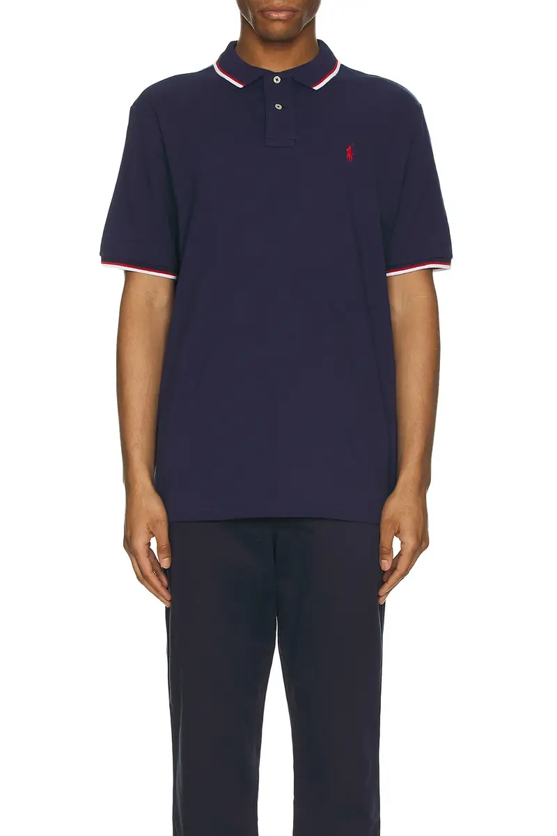 Polo Ralph Lauren Tipped Mesh Classic Polo | Thumbnail 3 Polo Ralph Lauren Tipped Mesh Classic Polo | Thumbnail 3