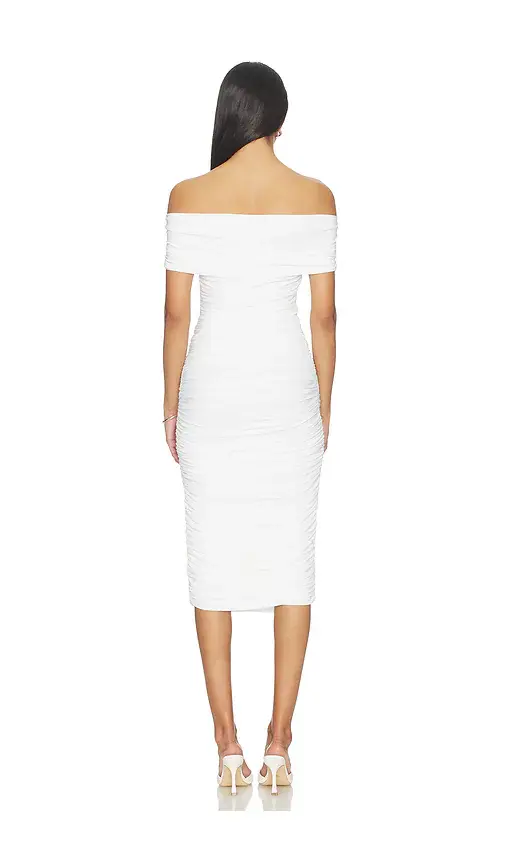 Norma Kamali Sleeveless Cowl Neck Side Shirred Dress | Thumbnail 3 Norma Kamali Sleeveless Cowl Neck Side Shirred Dress | Thumbnail 3
