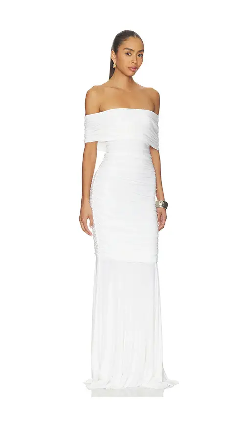 Norma Kamali Sleeveless Cowl Neck Side Shirred Fishtail Gown | Thumbnail 2 Norma Kamali Sleeveless Cowl Neck Side Shirred Fishtail Gown | Thumbnail 2