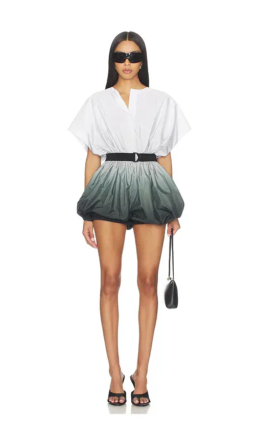Norma Kamali Super Oversized Sleeveless Puff Jumpshort | Image 1 Norma Kamali Super Oversized Sleeveless Puff Jumpshort | Image 1