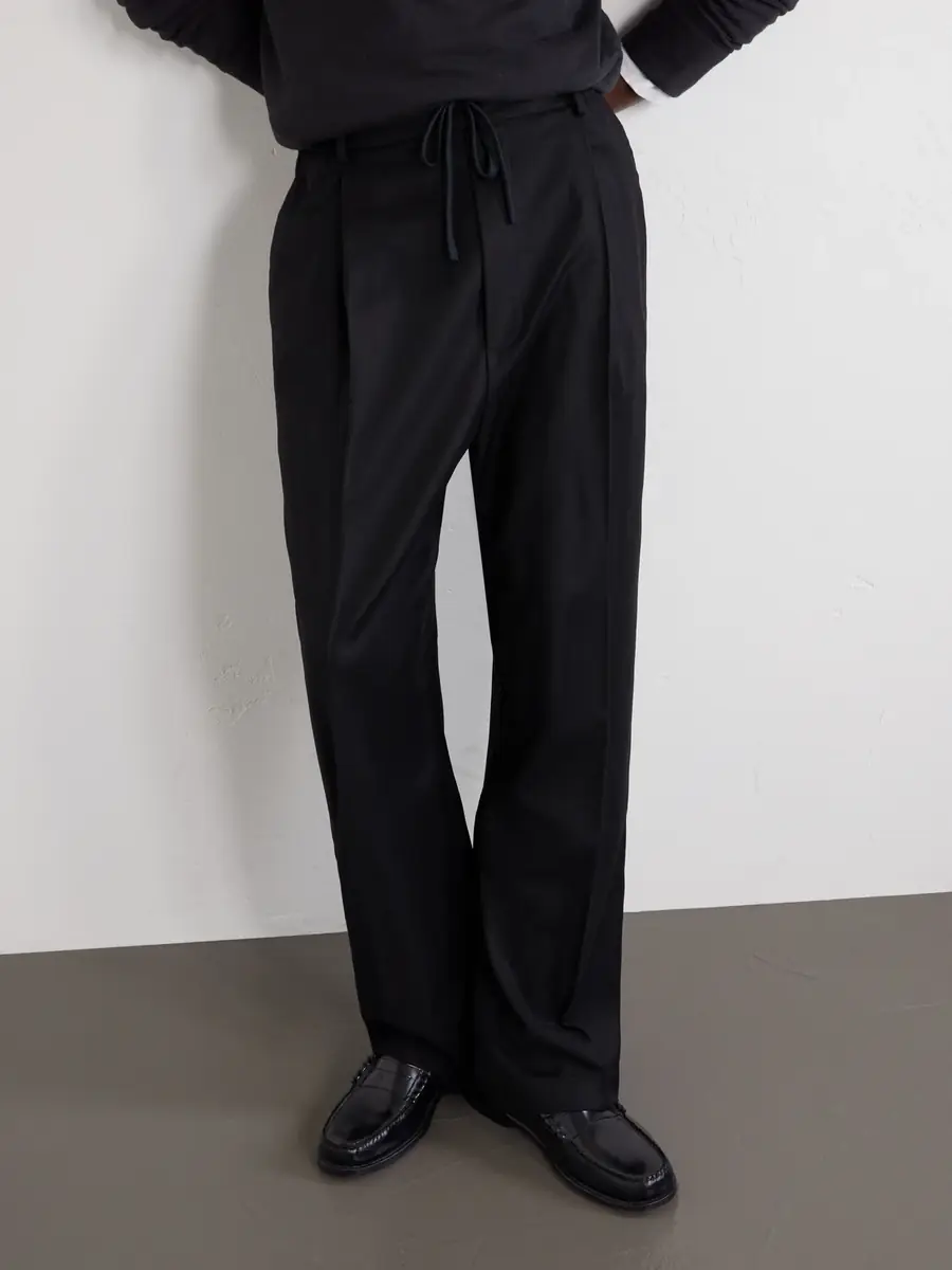 Barena Mado Wide-Leg Wool-Blend Drawstring Trousers - Men | Thumbnail 5 Barena Mado Wide-Leg Wool-Blend Drawstring Trousers - Men | Thumbnail 5
