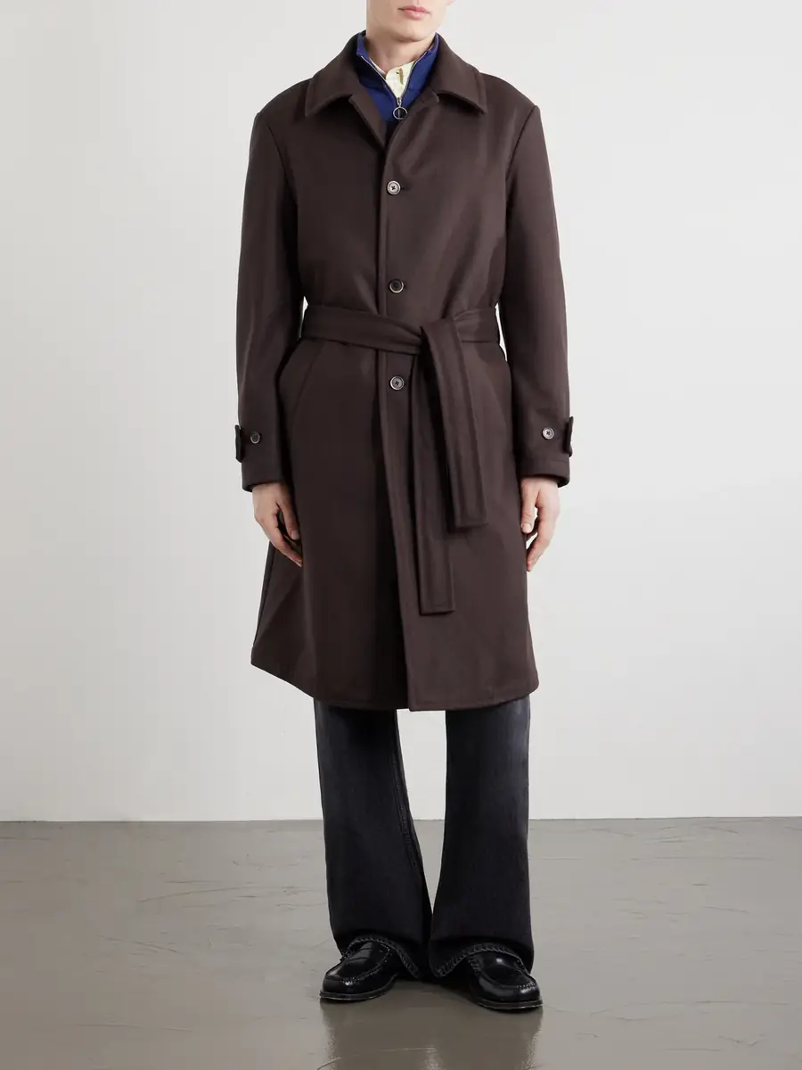 Barena Belted Wool-Blend Coat - Men | Thumbnail 3