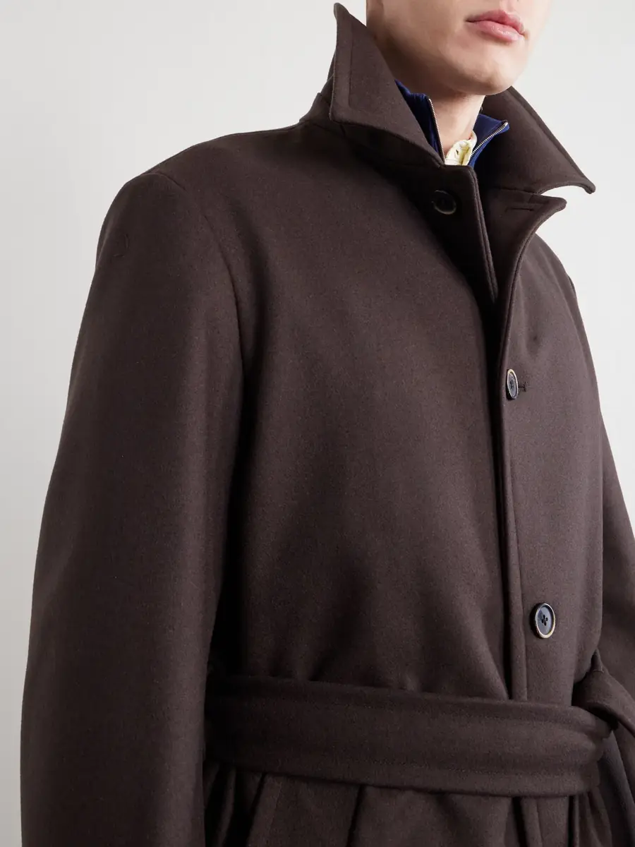 Barena Belted Wool-Blend Coat - Men | Thumbnail 5