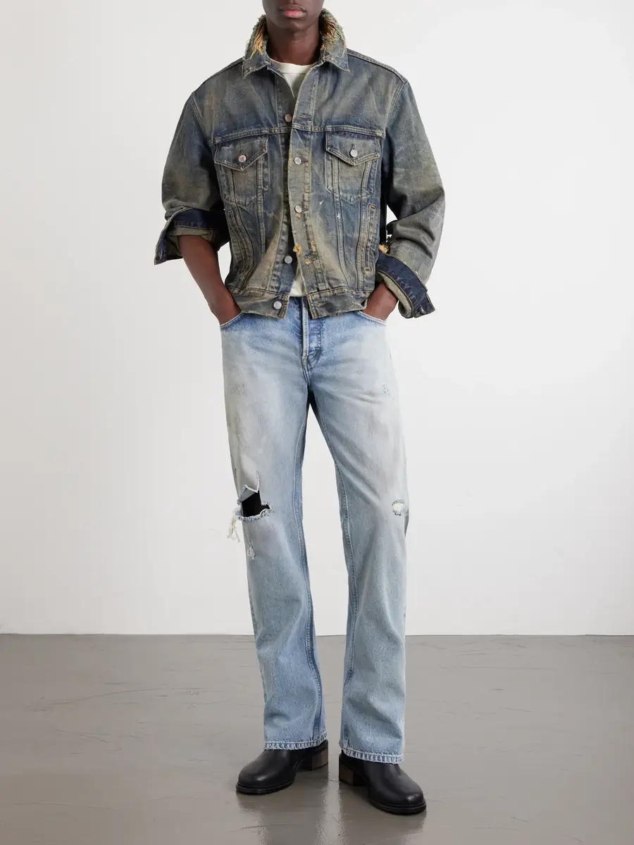 Enfants Riches Déprimés Type 3 Distressed Denim Jacket - Men | Thumbnail 2 Enfants Riches Déprimés Type 3 Distressed Denim Jacket - Men | Thumbnail 2
