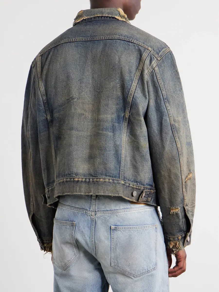 Enfants Riches Déprimés Type 3 Distressed Denim Jacket - Men | Thumbnail 4 Enfants Riches Déprimés Type 3 Distressed Denim Jacket - Men | Thumbnail 4