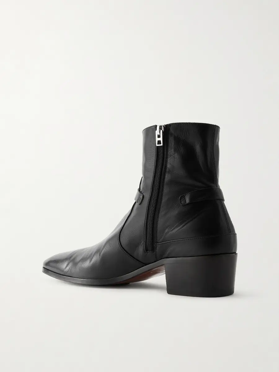 Tom Ford Clint Embellished Leather Boots - Men | Thumbnail 4