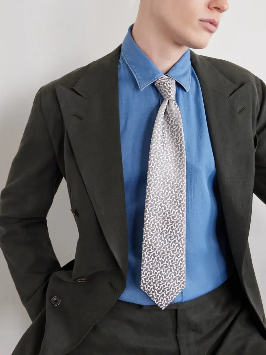 Charvet 8.5cm Silk-Jacquard Tie - Men | Thumbnail 3 Charvet 8.5cm Silk-Jacquard Tie - Men | Thumbnail 3