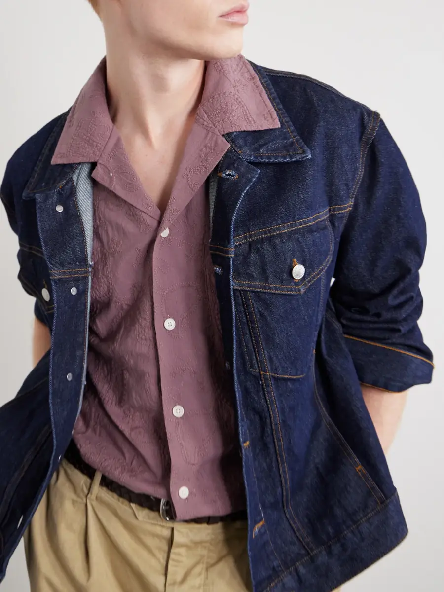 Corridor Camp Collar Paisley-Embroidered Cotton Shirt - Men | Thumbnail 5 Corridor Camp Collar Paisley-Embroidered Cotton Shirt - Men | Thumbnail 5
