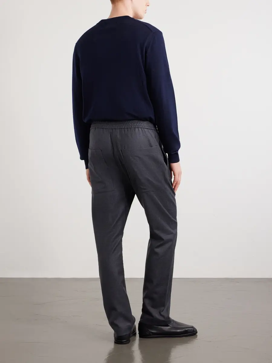 Barena Bativoga Straight-Leg Wool-Blend Drawstring Trousers - Men | Thumbnail 4 Barena Bativoga Straight-Leg Wool-Blend Drawstring Trousers - Men | Thumbnail 4