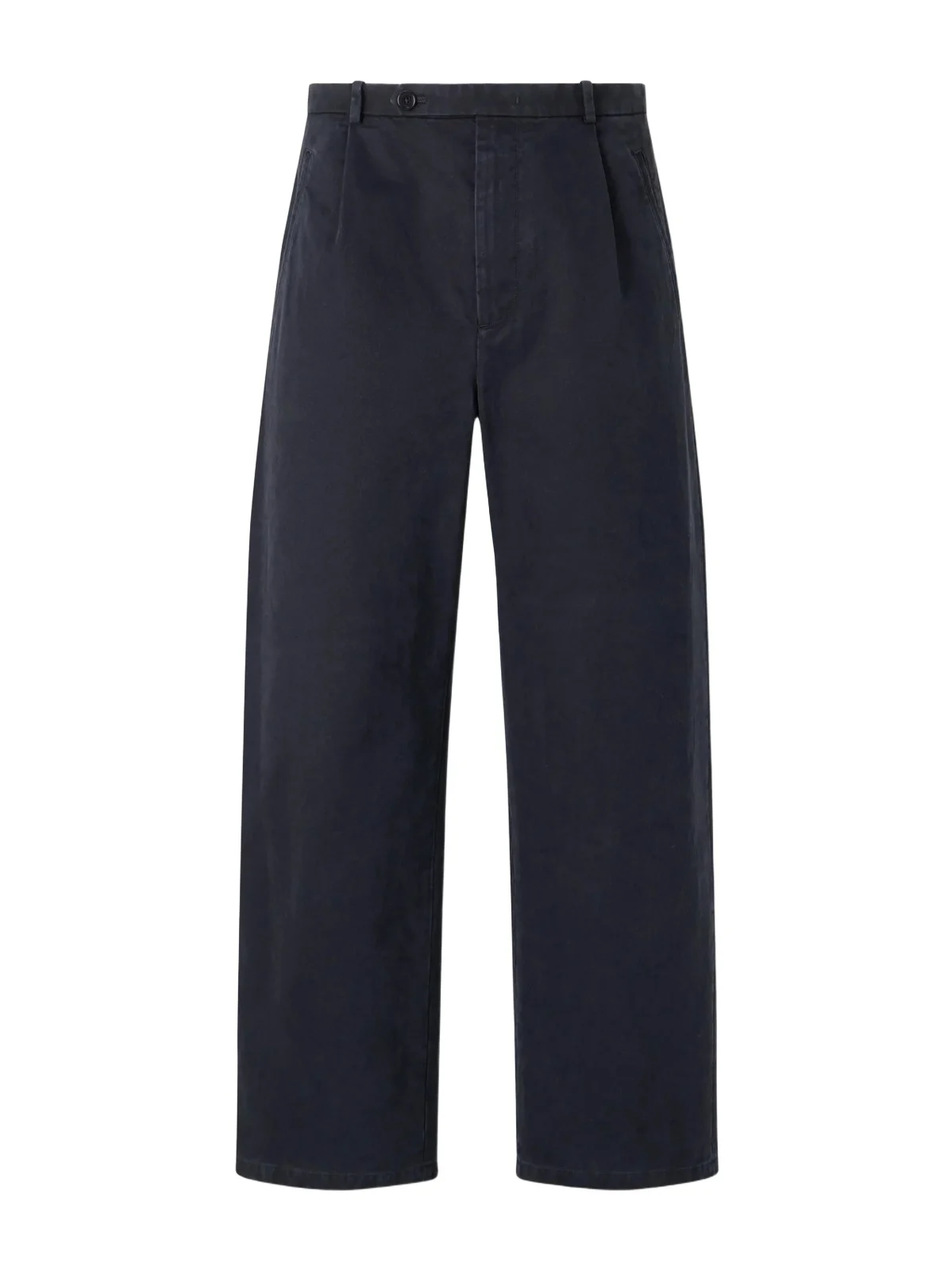 Straight-Leg Pleated Cotton-Drill Trousers - Men Straight-Leg Pleated Cotton-Drill Trousers - Men