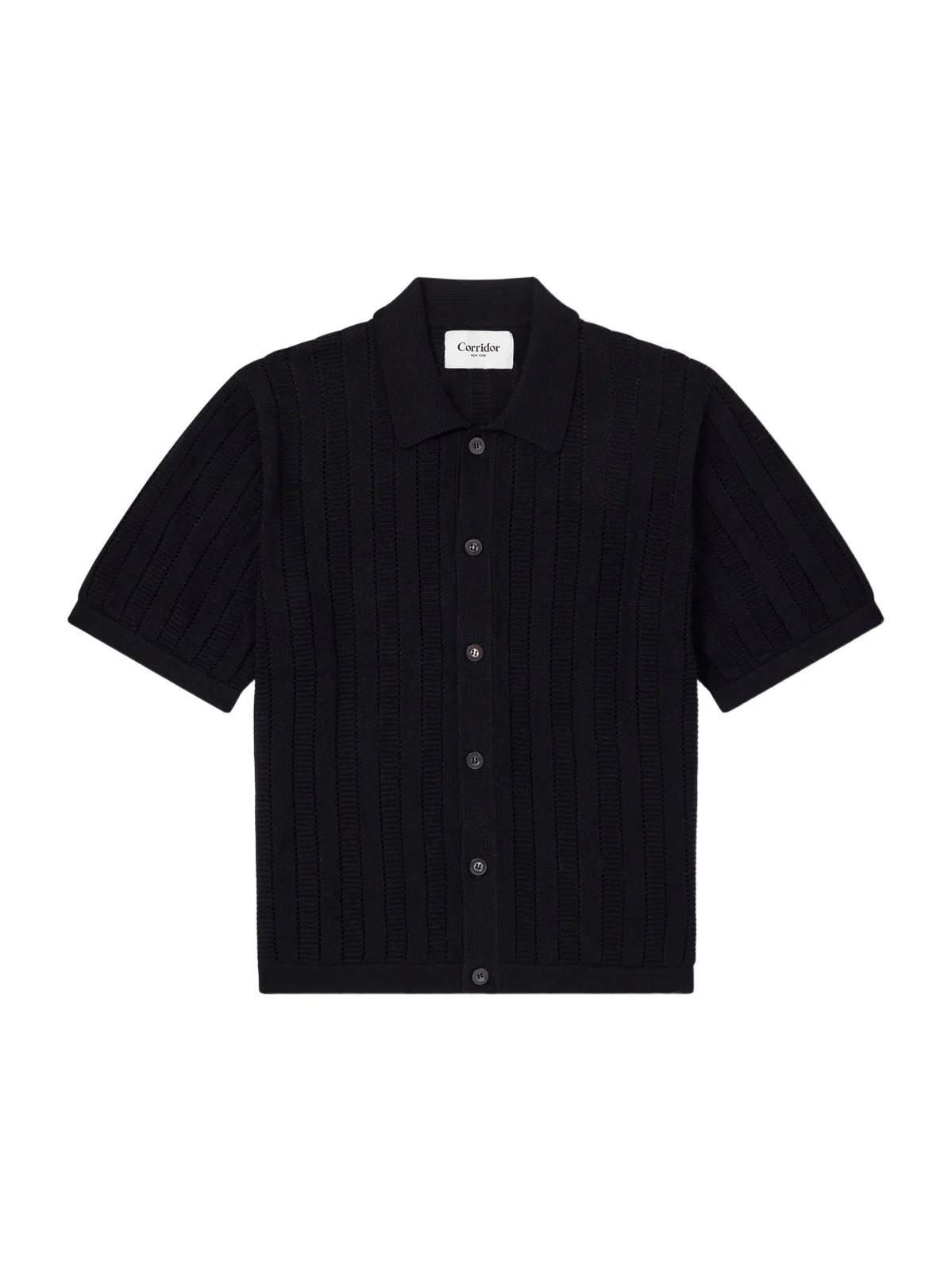 Pointelle-Knit Cotton Shirt - Men Pointelle-Knit Cotton Shirt - Men
