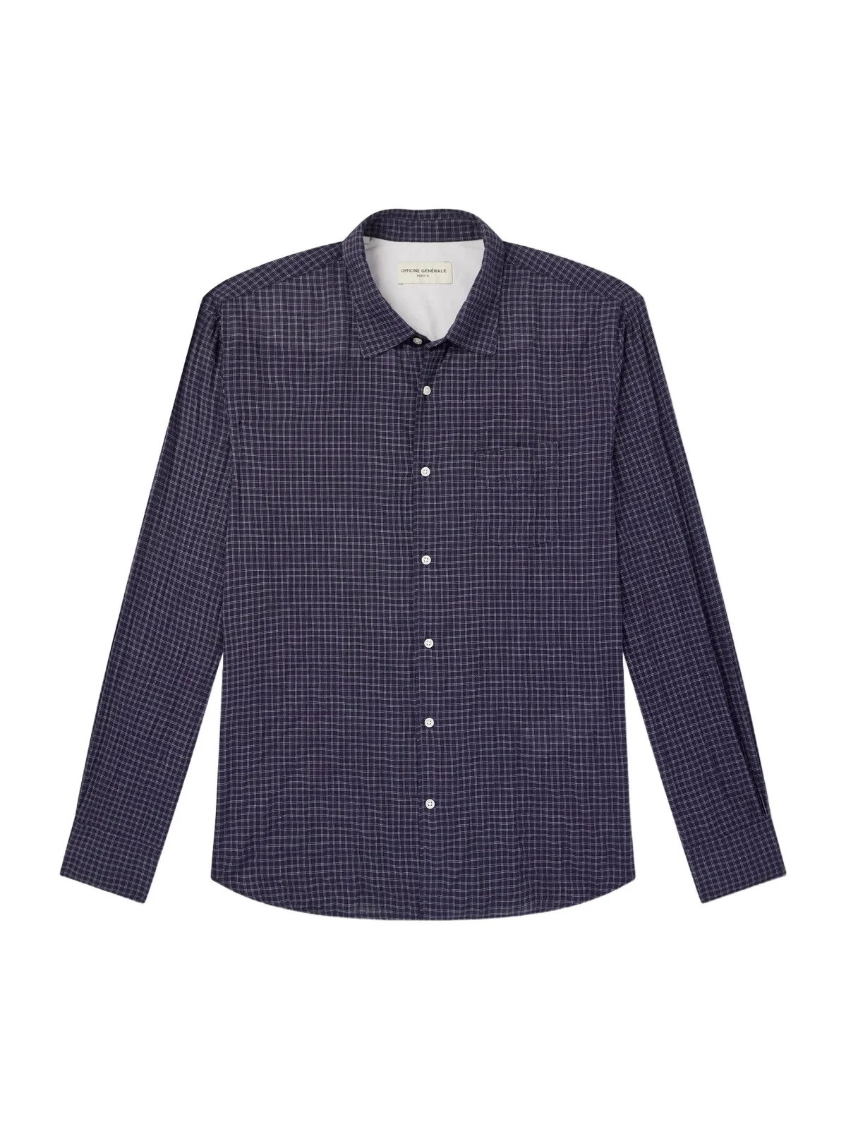Benoit Checked Cotton-Blend Voile Shirt - Men Benoit Checked Cotton-Blend Voile Shirt - Men