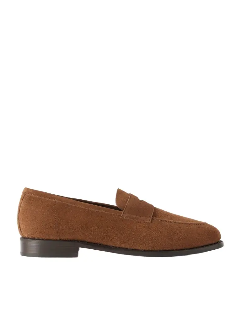 MORJAS Suede Penny Loafers - Men