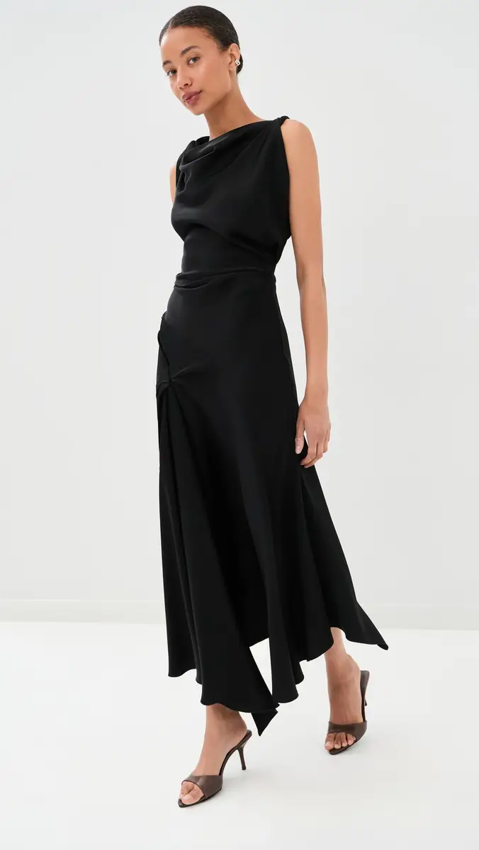 Victoria Beckham Posy Midi Dress | Thumbnail 5 Victoria Beckham Posy Midi Dress | Thumbnail 5