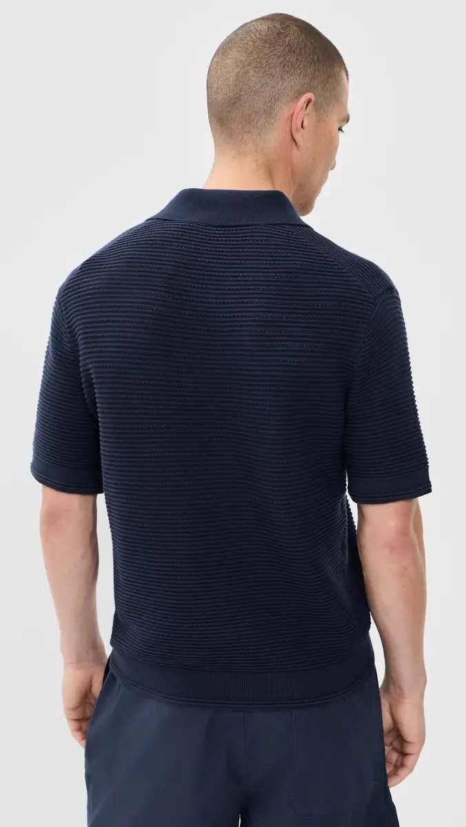 Madewell Short Sleeve Stitch Interest Polo | Thumbnail 3 Madewell Short Sleeve Stitch Interest Polo | Thumbnail 3