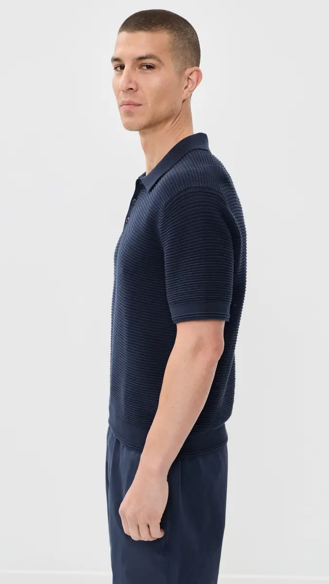 Madewell Short Sleeve Stitch Interest Polo | Thumbnail 4 Madewell Short Sleeve Stitch Interest Polo | Thumbnail 4