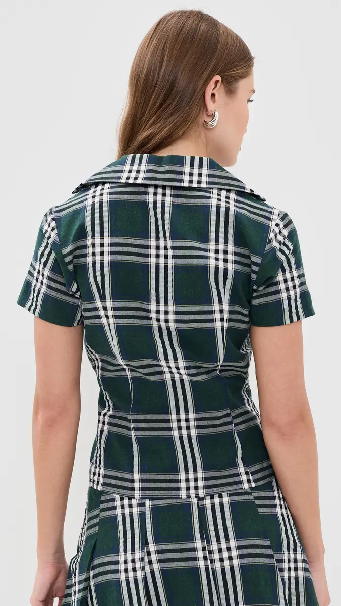Rowing Blazers Plaid Cotton Little Button Down Shirt | Thumbnail 3 Rowing Blazers Plaid Cotton Little Button Down Shirt | Thumbnail 3