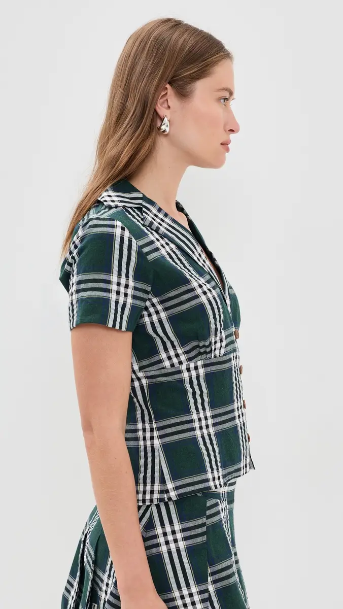 Rowing Blazers Plaid Cotton Little Button Down Shirt | Thumbnail 4 Rowing Blazers Plaid Cotton Little Button Down Shirt | Thumbnail 4