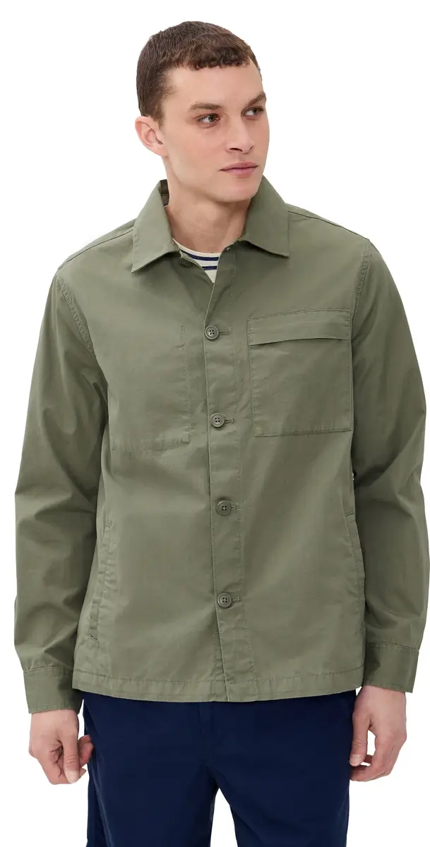Barbour herburn Cotton Overshirt Dusty Olive | Image 1 Barbour herburn Cotton Overshirt Dusty Olive | Image 1