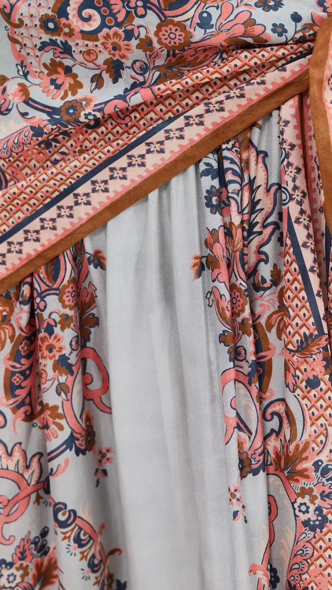 Zimmermann Silk Aster Scarf Midi Skirt | Thumbnail 6