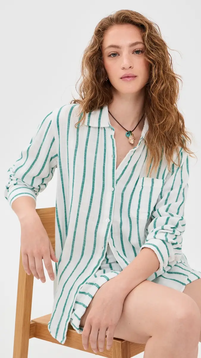 Z Supply Saturdays Stripe Shirt | Thumbnail 2 Z Supply Saturdays Stripe Shirt | Thumbnail 2