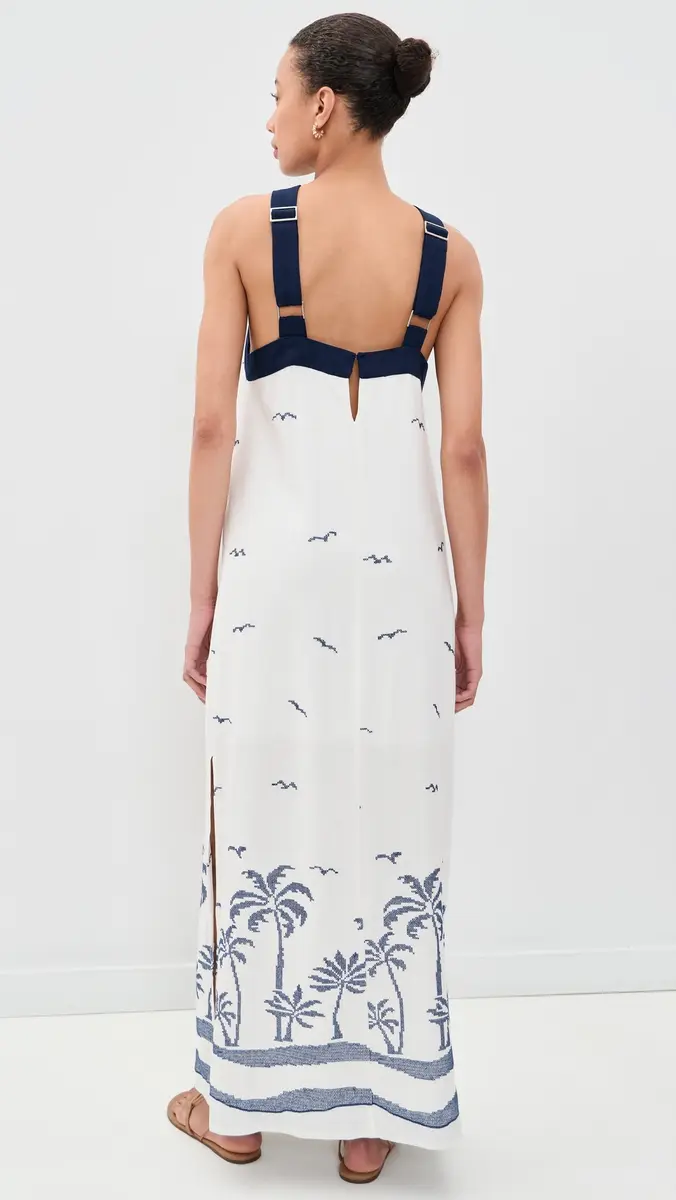 Dress To Nautical Embroidered Maxi Dress | Thumbnail 3 Dress To Nautical Embroidered Maxi Dress | Thumbnail 3