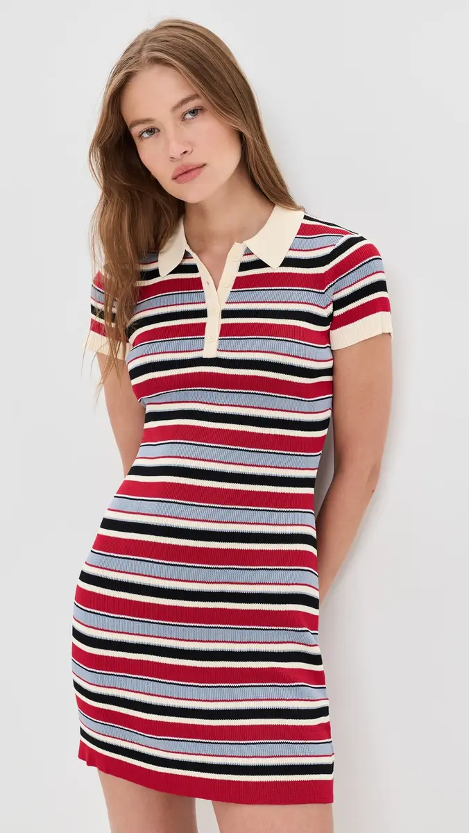 Rowing Blazers Knit Polo Mini Dress | Thumbnail 2 Rowing Blazers Knit Polo Mini Dress | Thumbnail 2