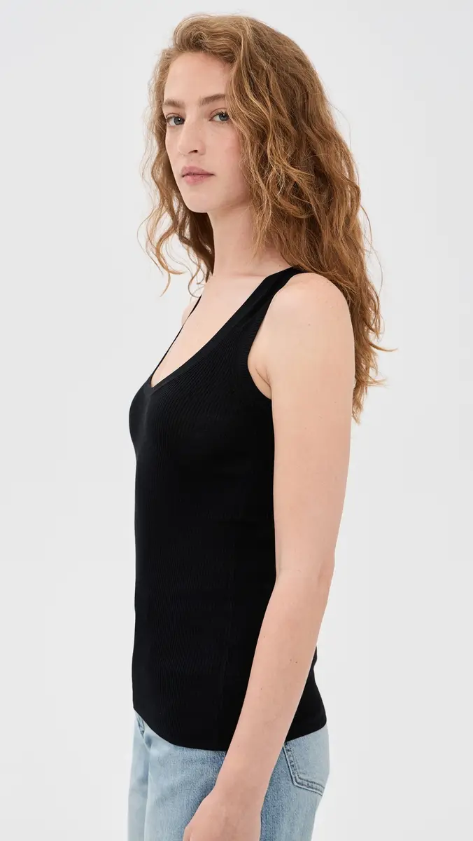 RENGGLI Scoop Neck Rib Tank | Thumbnail 4