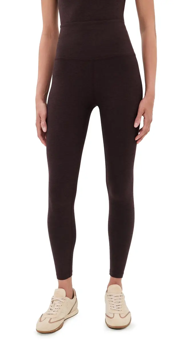 Beyond Yoga Spacedye Caught In The Midi 7/8 eggings Dark Chocolate Heather | Image 1 Beyond Yoga Spacedye Caught In The Midi 7/8 eggings Dark Chocolate Heather | Image 1