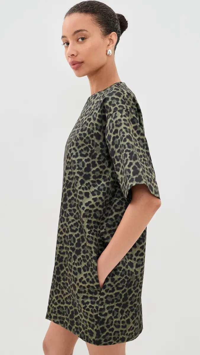 MARQUES ALMEIDA Bonded Satin T-Shirt Dress | Thumbnail 4 MARQUES ALMEIDA Bonded Satin T-Shirt Dress | Thumbnail 4