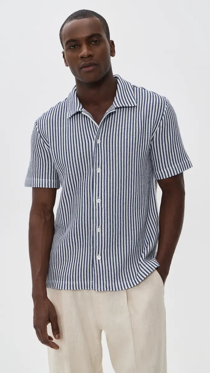 Madewell x Shopbop Crochet Knit Button Down Shirt | Thumbnail 2 Madewell x Shopbop Crochet Knit Button Down Shirt | Thumbnail 2