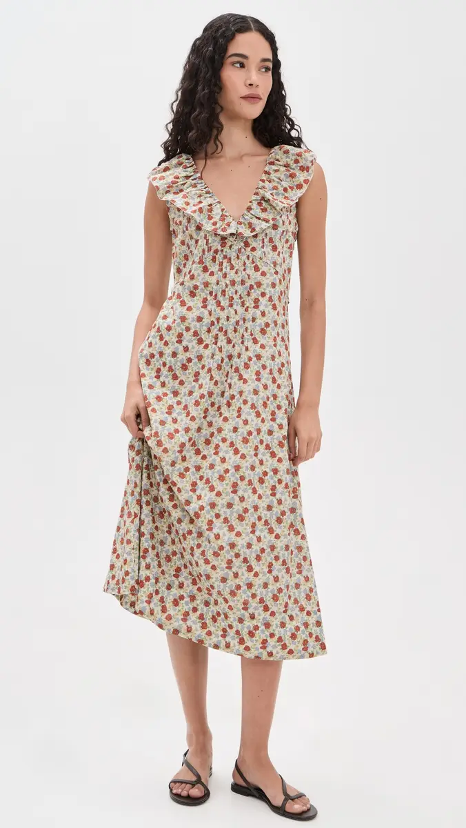 Sea Viera Print Midi Dress | Thumbnail 2 Sea Viera Print Midi Dress | Thumbnail 2