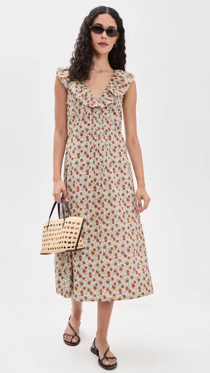 Sea Viera Print Midi Dress | Thumbnail 5 Sea Viera Print Midi Dress | Thumbnail 5