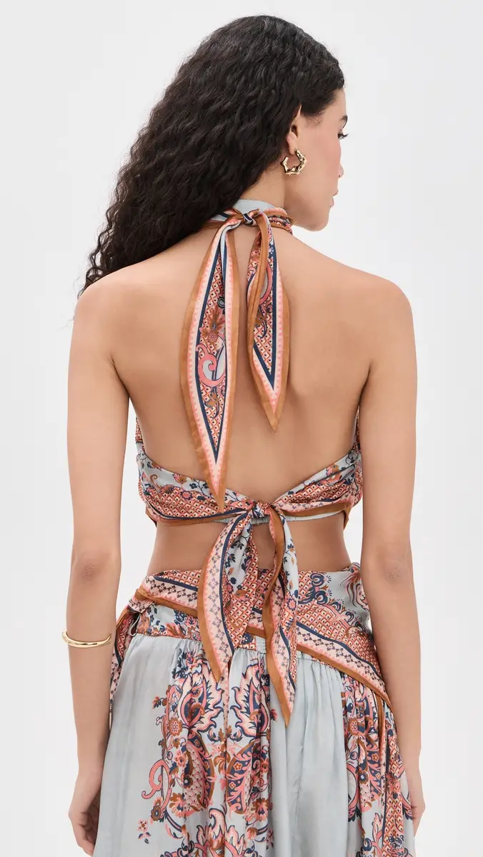 Zimmermann Silk Aster Scarf Bodice | Thumbnail 3 Zimmermann Silk Aster Scarf Bodice | Thumbnail 3