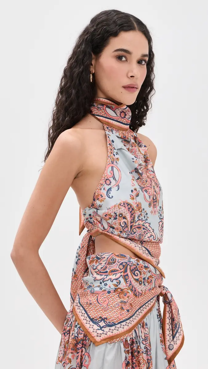 Zimmermann Silk Aster Scarf Bodice | Thumbnail 4 Zimmermann Silk Aster Scarf Bodice | Thumbnail 4