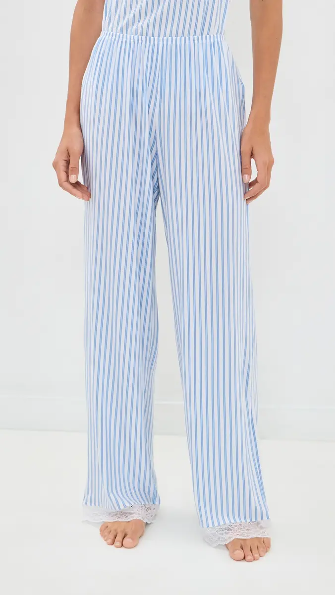 Eberjey Isla Cami and Pant Set Regatta Stripe Summer Blue/White | Thumbnail 5 Eberjey Isla Cami and Pant Set Regatta Stripe Summer Blue/White | Thumbnail 5
