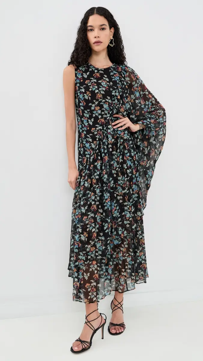 Ulla Johnson Seraphina Silk Draped Dress | Thumbnail 2 Ulla Johnson Seraphina Silk Draped Dress | Thumbnail 2