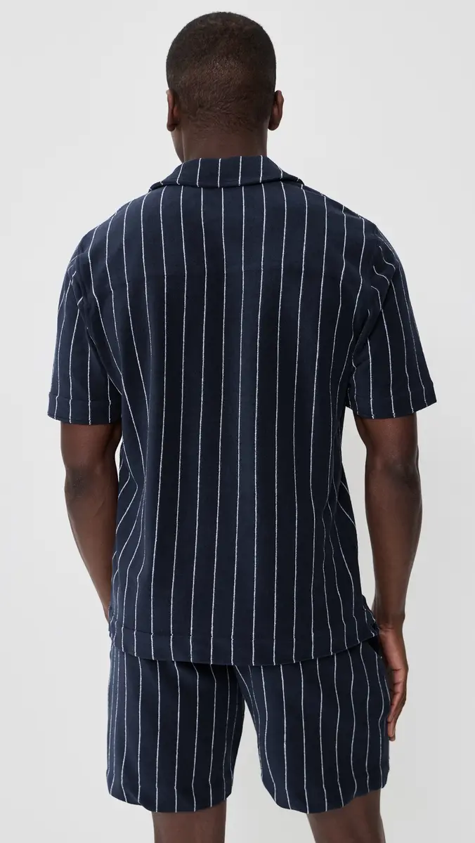 Orlebar Brown Hawkin Stripe Towelling Shirt | Thumbnail 3 Orlebar Brown Hawkin Stripe Towelling Shirt | Thumbnail 3