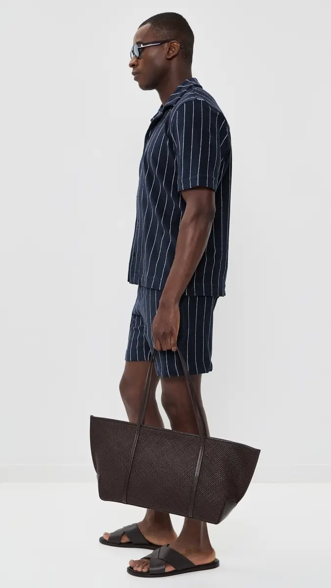 Orlebar Brown Hawkin Stripe Towelling Shirt | Thumbnail 4 Orlebar Brown Hawkin Stripe Towelling Shirt | Thumbnail 4
