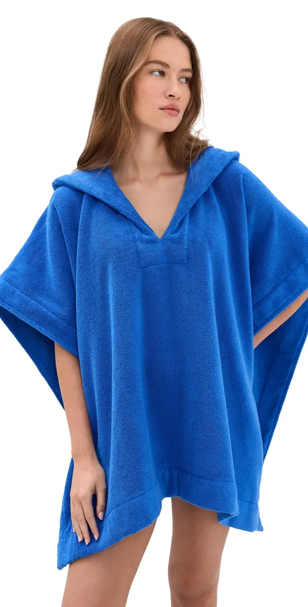 Lisa Marie Fernandez Beach Poncho Cobalt Blue Terry M/L | Image 1 Lisa Marie Fernandez Beach Poncho Cobalt Blue Terry M/L | Image 1