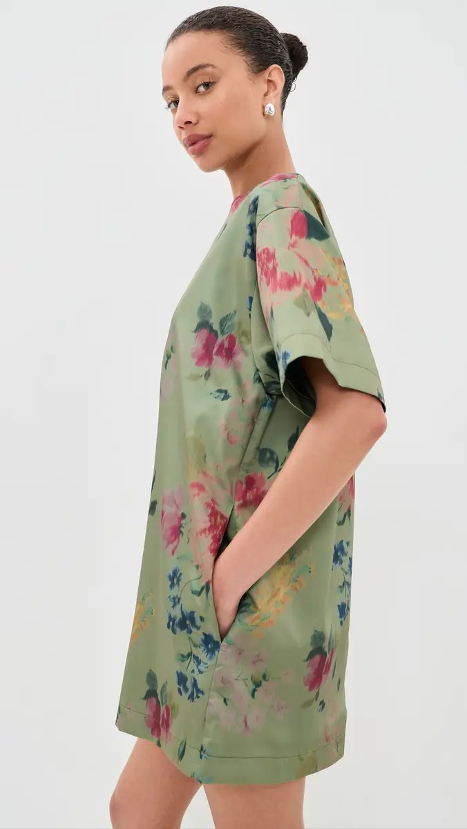 MARQUES ALMEIDA Bonded Satin T-Shirt Dress | Thumbnail 5 MARQUES ALMEIDA Bonded Satin T-Shirt Dress | Thumbnail 5