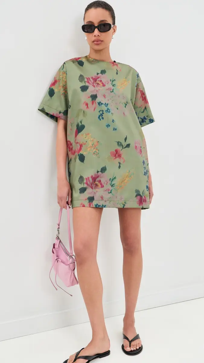 MARQUES ALMEIDA Bonded Satin T-Shirt Dress | Thumbnail 6 MARQUES ALMEIDA Bonded Satin T-Shirt Dress | Thumbnail 6