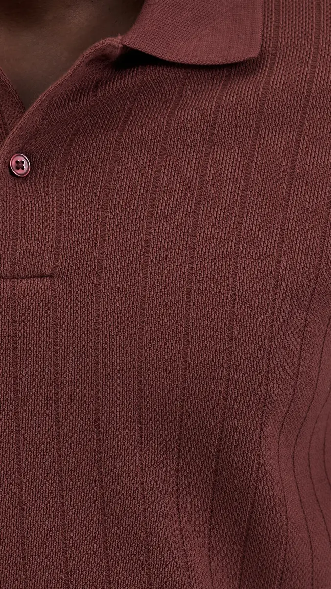 Vince Drop Needle Stripe Polo | Thumbnail 6 Vince Drop Needle Stripe Polo | Thumbnail 6
